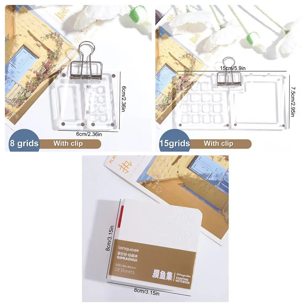 Art Supplies Acrylic Watercolor Paint Palette 8/15 Grid Mini Paint Pigment Box Portable Waterproof Empty Paint Box Student    Home Decor Supply | Online Retail | ShoreShopper.com