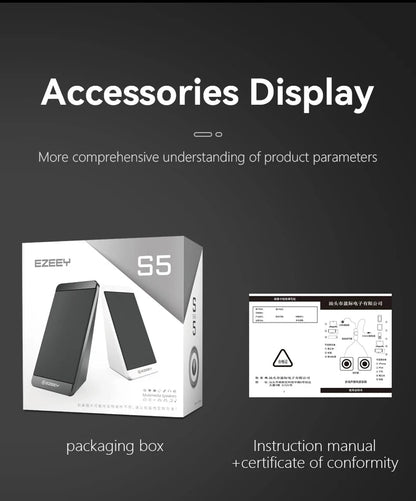 S5 Computer Speaker Subwoofer 2.0 Multimedia USB Mini Laptop Speaker    Home Decor Supply | Online Retail | ShoreShopper.com