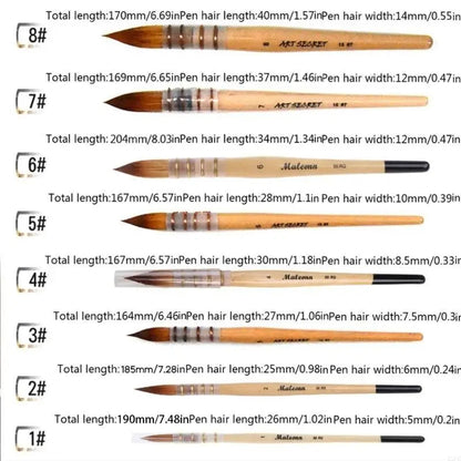 Handmade Hair Artist Watercolor Paint Brush For Watercolor Art Supplies    Home Decor Supply | Online Retail | ShoreShopper.com