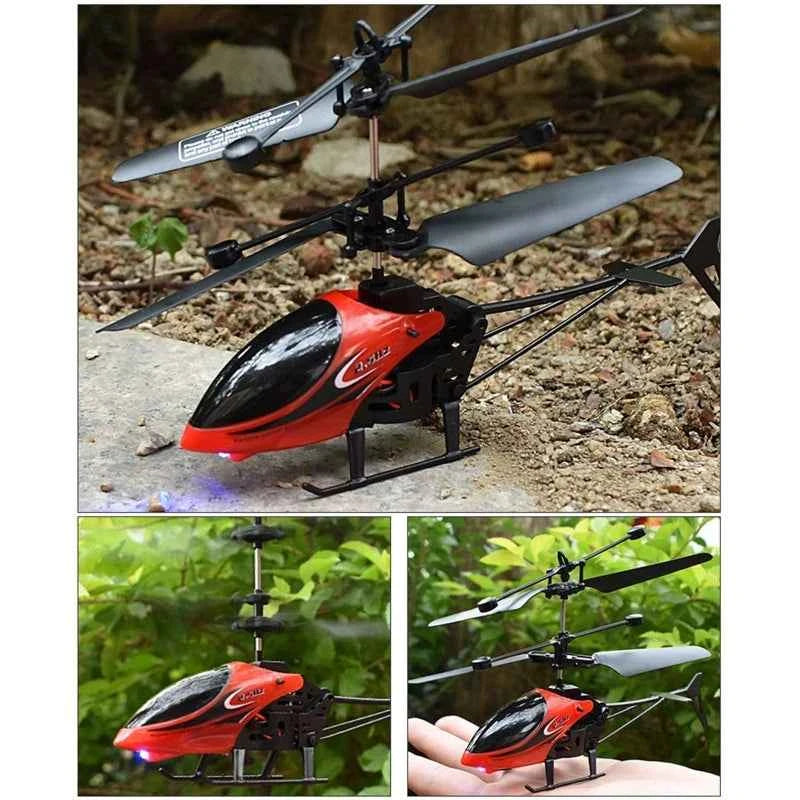 RC Helicopter Drone with Light Electric Flying Toy Radio Remote Control Aircraft Indoor Outdoor Game Adults Kids Toys Gifts