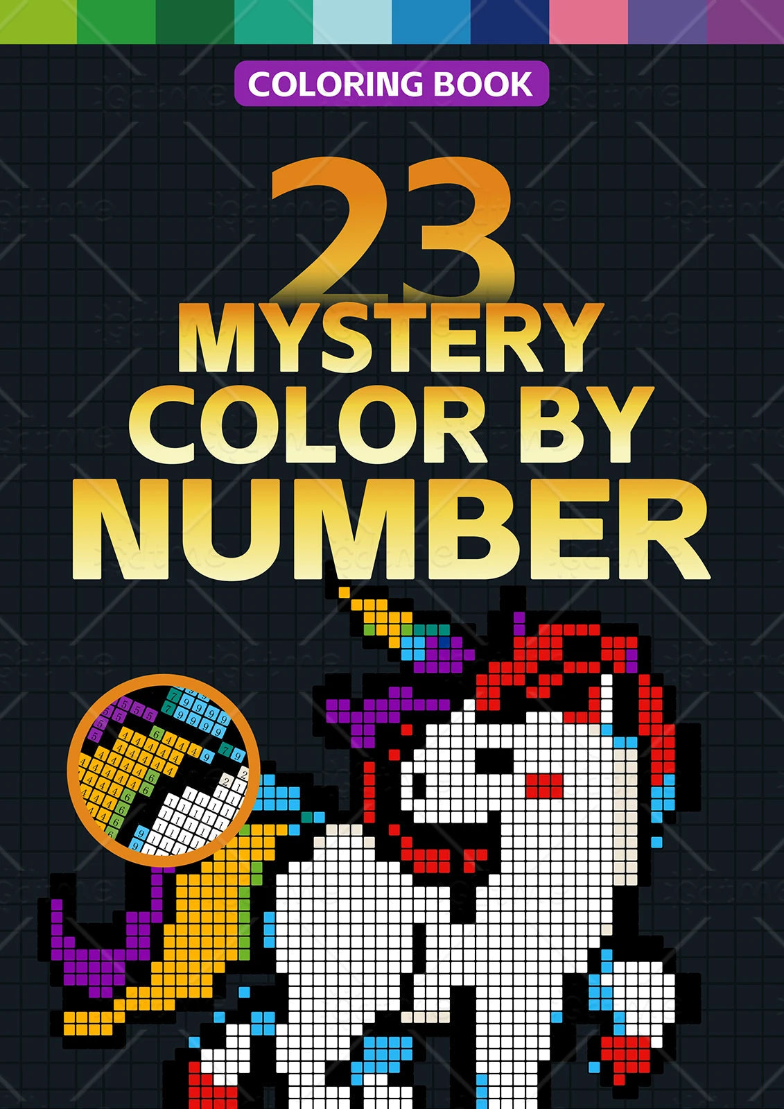 MYSTERY COLOR BY NUMBER Cartoon Animal artwork by digital adult Coloring Book DIY Painting Drawing Coloring By Num    Home Decor Supply | Online Retail | ShoreShopper.com