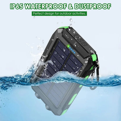Solar Power Bank 10000mAh Portable Charging Poverbank External Battery Charger Strong Light LDE Light for All Smartphones    Home Decor Supply | Online Retail | ShoreShopper.com