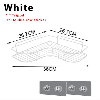 Toilet Storage Rack Bathroom Shelf No-Drill Corner Shelf Shower Wall Mounted Shelf Bracket Bathroom Accessory Organizer Shampoo    Home Decor Supply | Online Retail | ShoreShopper.com