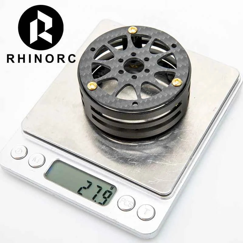 RhinoRC 2.2 inch Narrow Carbon Fiber Aluminum Pro LightWeight RC Car Crawler Wheel Pro Shafty MOA