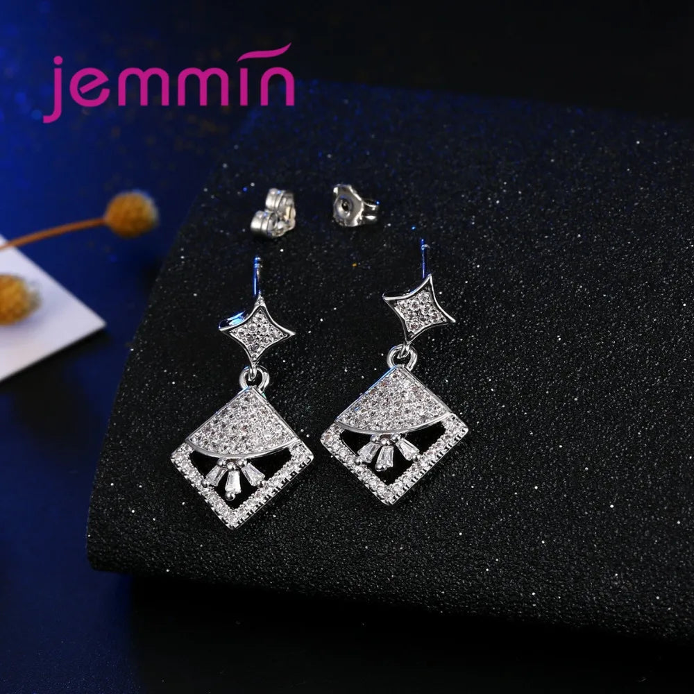 Classic Genuine 925 Sterling Silver Jewelry Sets Bridal Jewelry Woman Necklace Earring Sets New Arrival Wedding Engagement Gifts    Home Decor Supply | Online Retail | ShoreShopper.com