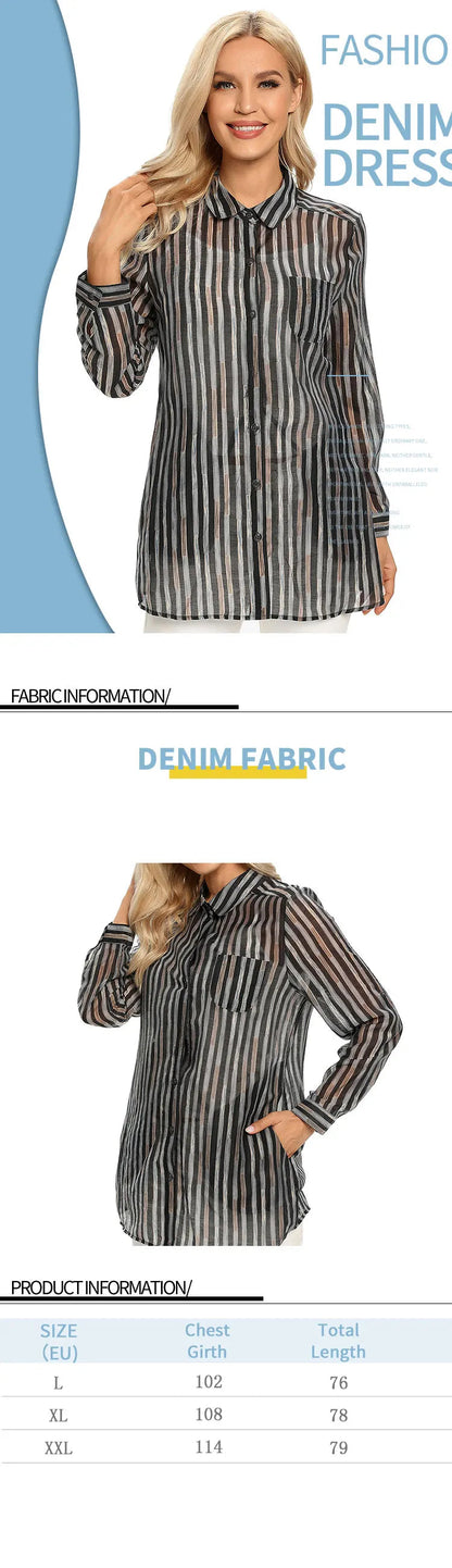 Women Woven Fashionable Casual Shirt For Spring And Autumn    Your Coastal Marketplace | Shoreshopper.com