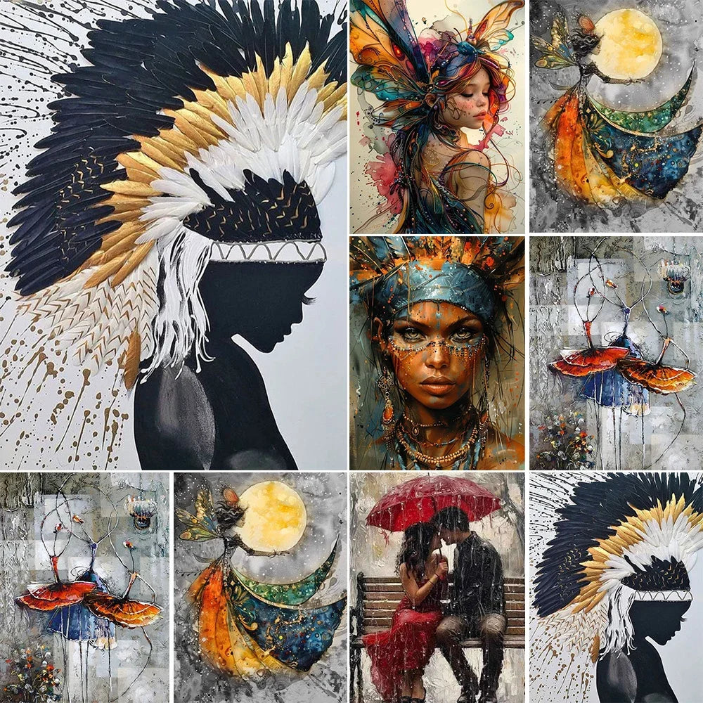 Acrylic Paint By Numbers Modular Picture With Paint Drawing On Canvas Adults Handpainted Gift Wall Art Painting Home Decor    Home Decor Supply | Online Retail | ShoreShopper.com