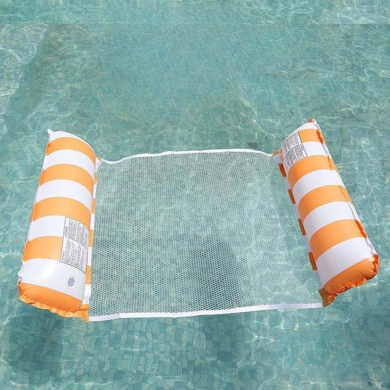 Swimming Pool Loungers, Inflatable Float Beds, Foldable Striped Swimming Floats, Pool Parties, Beach Accessories    Your Coastal Marketplace | Shoreshopper.com