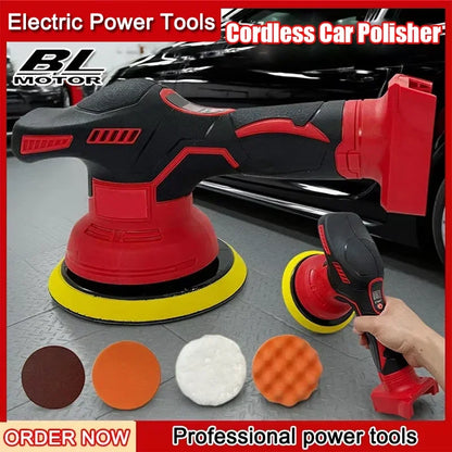 Fit Milwaukee Cordless Polisher 8 Gears Digital Display Electric Polisher Auto Car Waxing Polishing Machine For 18V 20V Battery - ShoreCo.Shop