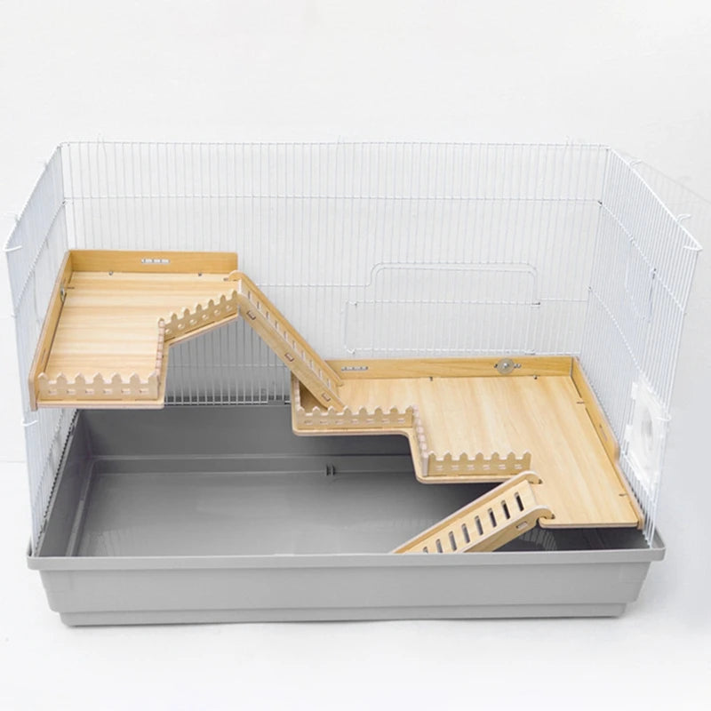 Hamster Habitat Décor Wooden Double-Layer Platform with Ladder Durable Pet Toy Accessory for Gerbil Guinea Pig and Small Animals    Home Decor Supply | Online Retail | ShoreShopper.com