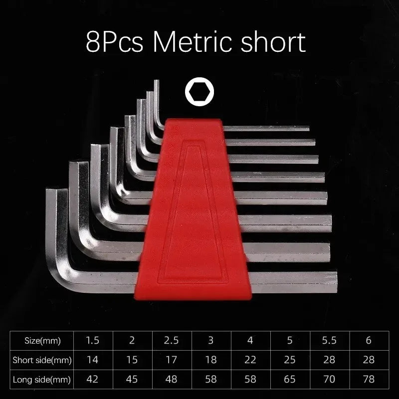 5/8/11 Pcs Metric Allen Wrench Set Inch Wrench L Wrench Keys Size Allen Key Short Arm Vehicle Repair Tool Set Home Hand Tools    Home Decor Supply | Online Retail | ShoreShopper.com