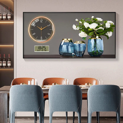 Large Size Aluminum alloy framed Artwork Wall Clock, Luxurious Muted Quartz Clock for Home Decor,living Room,bed Room Décor    Home Decor Supply | Online Retail | ShoreShopper.com