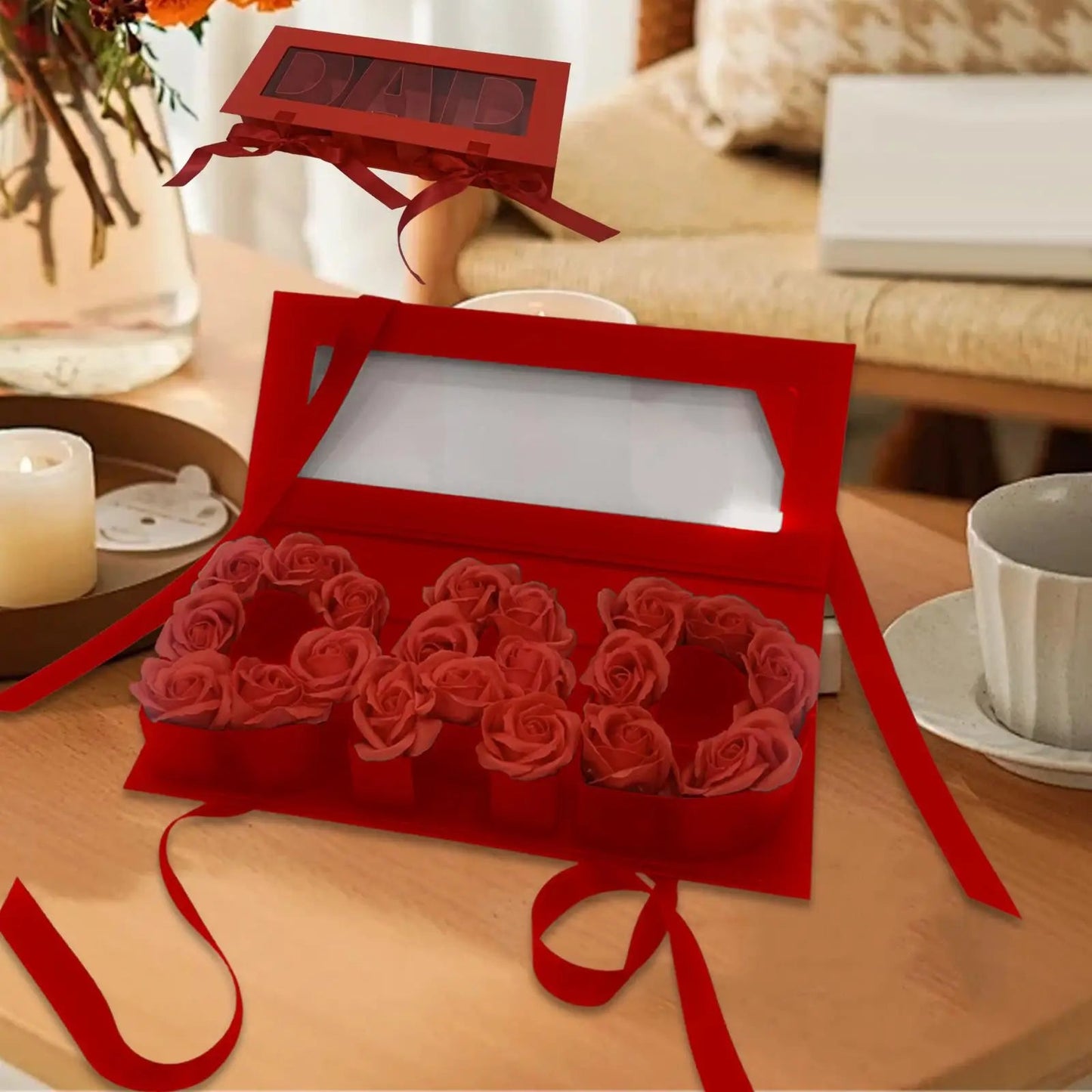Dad Empty Flower Box Father's Day Premium Lightweight Fashion Fillable Souvenir Gift Box for Celebrations DIY Present Decor    Your Coastal Marketplace | Shoreshopper.com