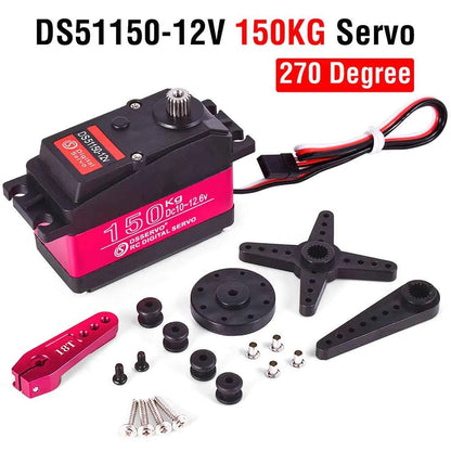 RC Steering Servo High Torque Servo Waterproof 60Kg 80Kg 150Kg 1/5 1/6 servo HV Metal Digital for  HPI Baja 5B SS RC Car