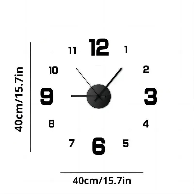 Garden Acrylic Mirror Digital Sticker Wall Clock 16"    Home Decor Supply | Online Retail | ShoreShopper.com