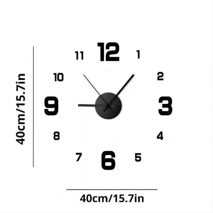 Garden Acrylic Mirror Digital Sticker Wall Clock 16"    Home Decor Supply | Online Retail | ShoreShopper.com
