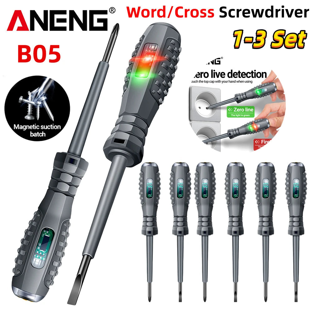 ANENG B05 Word/cross Screwdrivers Neon Bulb Indicator Meter Electric Pen Insulated Electrician Highlight Pocket Tester Pen Tools    Home Decor Supply | Online Retail | ShoreShopper.com