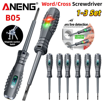 ANENG B05 Word/cross Screwdrivers Neon Bulb Indicator Meter Electric Pen Insulated Electrician Highlight Pocket Tester Pen Tools    Home Decor Supply | Online Retail | ShoreShopper.com