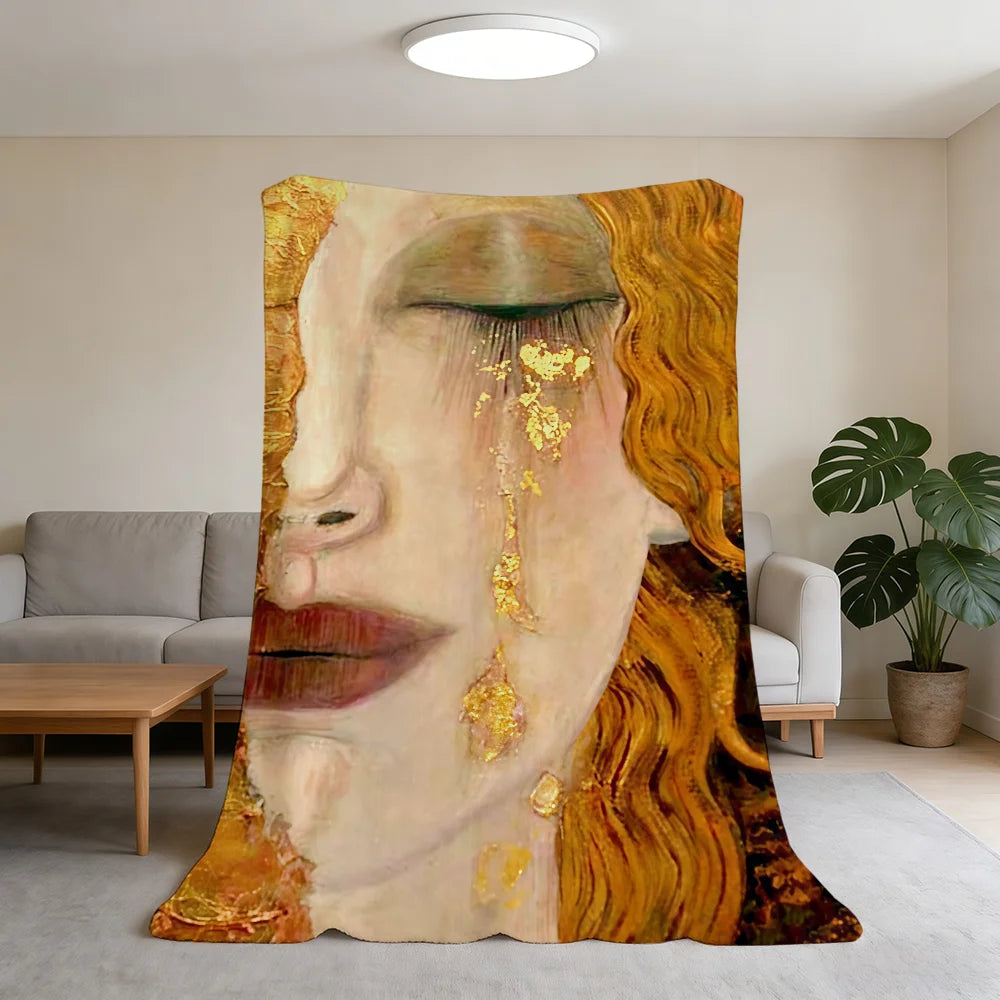 Blanket Super Warm Comfortable Plush Throw K-Klimt Blanket G-Gustav Kiss Child Home Sofa Bedroom The Gift    Your Coastal Marketplace | Shoreshopper.com