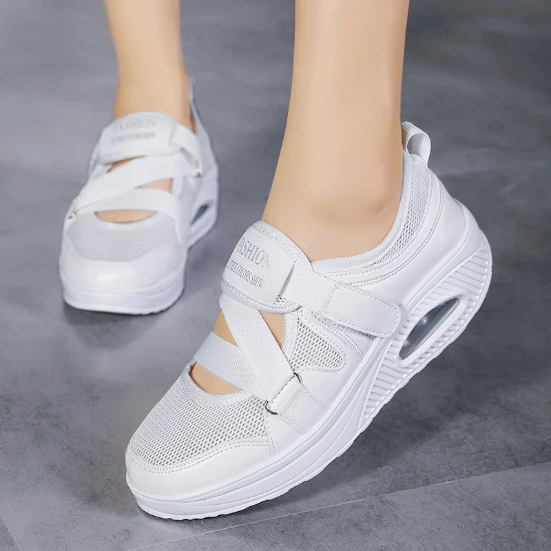 Women's Shoes 2022 Fashion Breathable Wedge Air Sneakers Lightweight Platform Sport Shoes Summer Woman Vulcanize Shoes    Your Coastal Marketplace | Shoreshopper.com