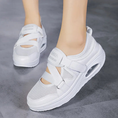 Women's Shoes 2022 Fashion Breathable Wedge Air Sneakers Lightweight Platform Sport Shoes Summer Woman Vulcanize Shoes    Your Coastal Marketplace | Shoreshopper.com