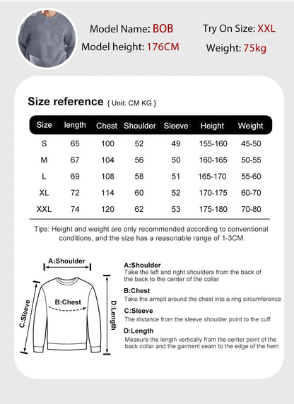 C'Est La Vie Paris Prints Man Sweatshirt Casual Loose Sportswear Hip Hop Fashion Pullovers Fleece Soft Clothing Crewneck Tops    Home Decor Supply | Online Retail | ShoreShopper.com
