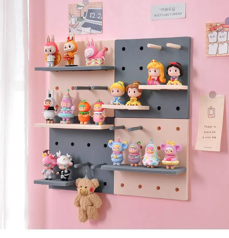 Home Decor Wall Shelves Decoration Hole Board Wall Storage Rack Storage Shelf Kitchen Bedroom Hanging Wall Shelves Wall Decor    Home Decor Supply | Online Retail | ShoreShopper.com