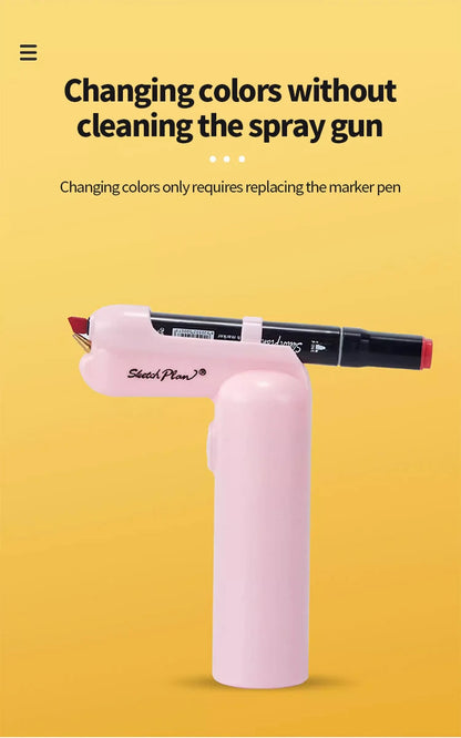 Art Electric Spray Pen Airbrush Set Inkjet Painting Brush Washable Spray Painting Hand Drawn Art Supplies Multi-function Color    Home Decor Supply | Online Retail | ShoreShopper.com