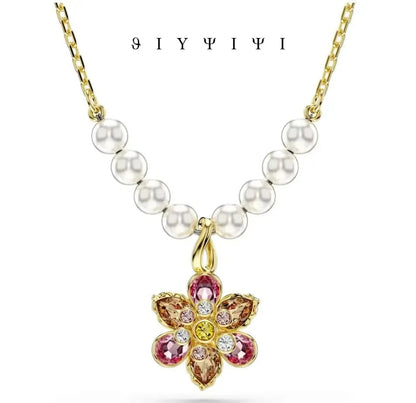 2025 New Gorgeous Flower Yang Jewelry Set: An Elegant Flower Art Feast with Gold Inlaid Treasures and Pearls    Home Decor Supply | Online Retail | ShoreShopper.com