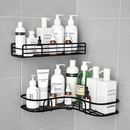 Toilet Storage Rack Bathroom Shelf No-Drill Corner Shelf Shower Wall Mounted Shelf Bracket Bathroom Accessory Organizer Shampoo    Home Decor Supply | Online Retail | ShoreShopper.com