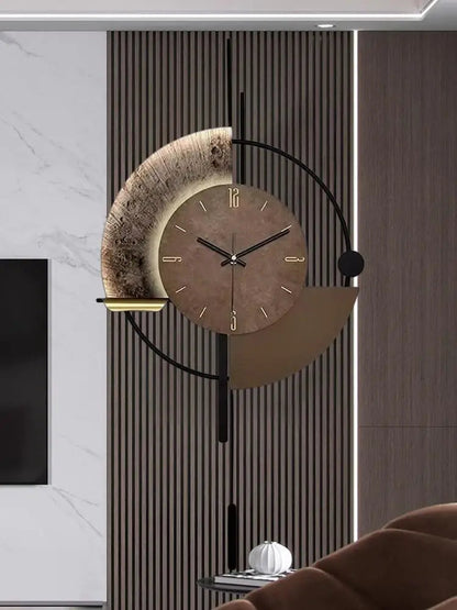 Decorative Wall Clock with Pendulum, Silent Quartz Movement, Large Modern Design for Living Room, Kitchen, Bedroom    Home Decor Supply | Online Retail | ShoreShopper.com