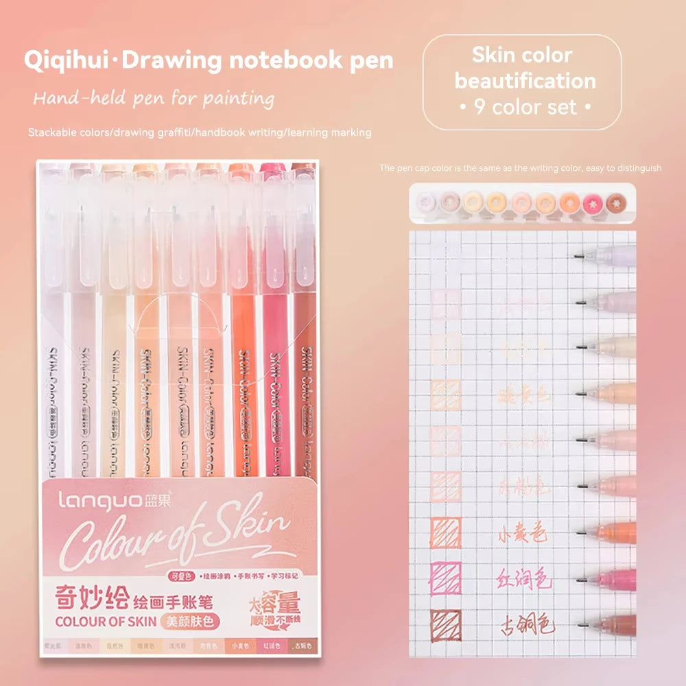 Languo 27-207 Colors Of One Set Drawing Handbook Pens Student DIY Graffiti Multi-Color Gel Pen Writing Marker Stationery    Home Decor Supply | Online Retail | ShoreShopper.com