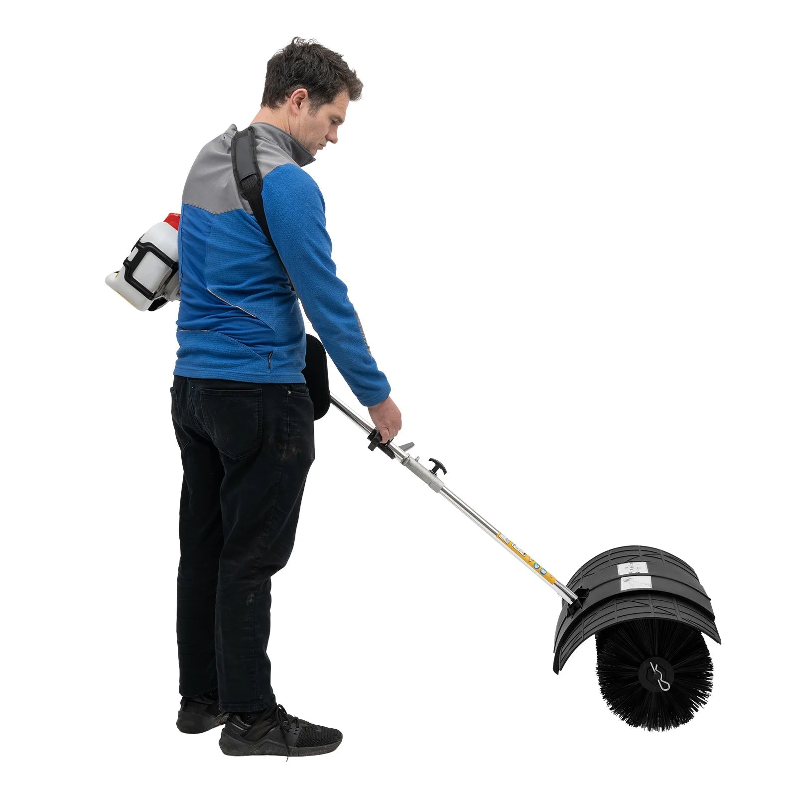 2.3HP 52CC Gas Power Walk Behind Sweeper, Hand-hold Snow Sweeper for Driveway Turf Artificial Grass    Home Decor Supply | Online Retail | ShoreShopper.com