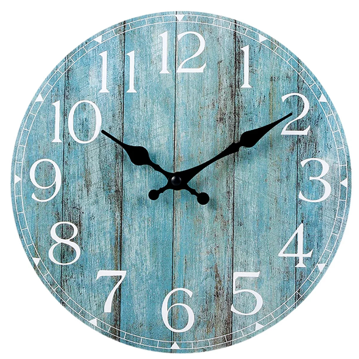 Wall Clock Kit Wooden Hanging Clock 10inch Silent Non-Ticking Clock Decor Retro Round Battery Operated Hanging Clock For Home    Home Decor Supply | Online Retail | ShoreShopper.com