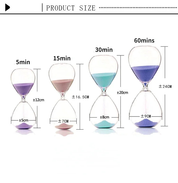5/15/30/60 Mins Hour Glass Sand Watch Timer Sand Clock Household Items Hourglass Sand Timer Large Home Office Decor Shower    Home Decor Supply | Online Retail | ShoreShopper.com