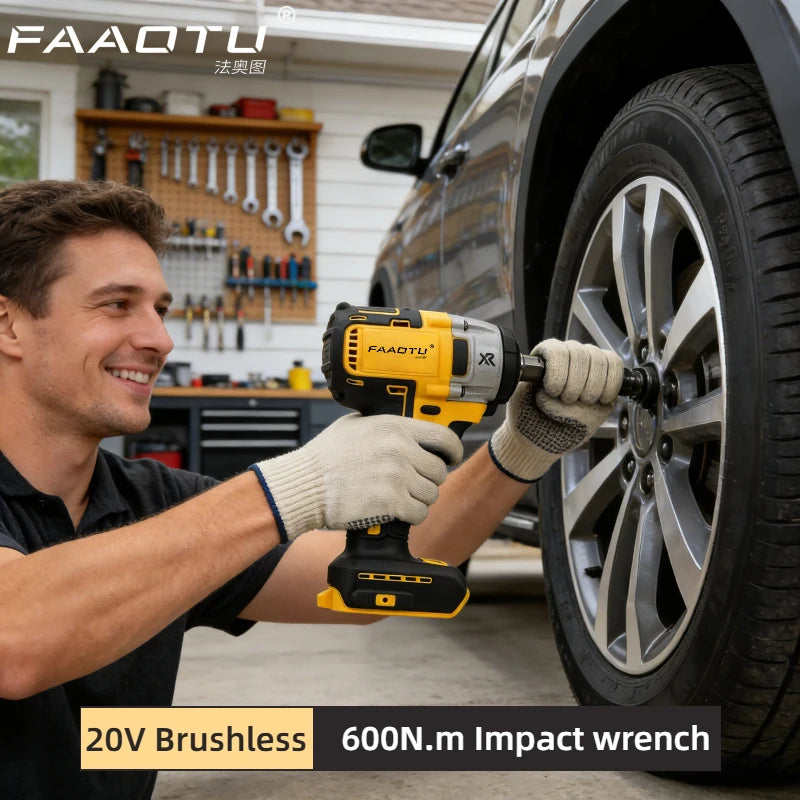 FAAOTU DCF880 2 Cordless Impact Wrench 2300RPM Compact Electric Wrench Recharge Power Tools For Dewalt 20V Battery(no battery) - ShoreCo.Shop