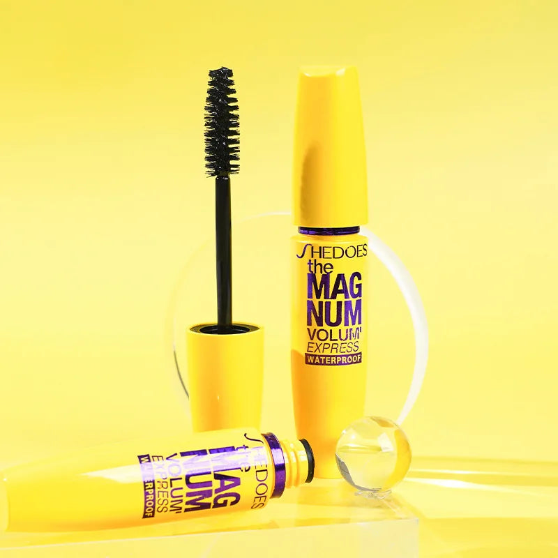 4D Black Mascara Thickening, Lengthening, Curling, Waterproof Liquid Fiber Mascara - ShoreCo.Shop