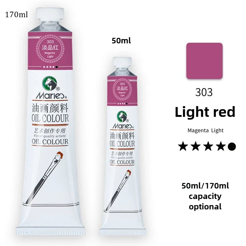 Marie's Oil Paint 170ML Oil Painting Art Creation Pigment Large Oil Paint Paint Single Commonly Used 24 Colors    Home Decor Supply | Online Retail | ShoreShopper.com