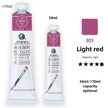 Marie's Oil Paint 170ML Oil Painting Art Creation Pigment Large Oil Paint Paint Single Commonly Used 24 Colors    Home Decor Supply | Online Retail | ShoreShopper.com