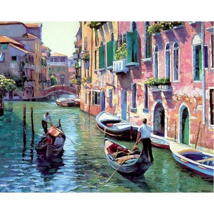 CHENISTORY Paint By Number City Landscpe For Adults DIY Frame Picture By Numbers Acrylic Paint On Canvas Home Decor    Home Decor Supply | Online Retail | ShoreShopper.com