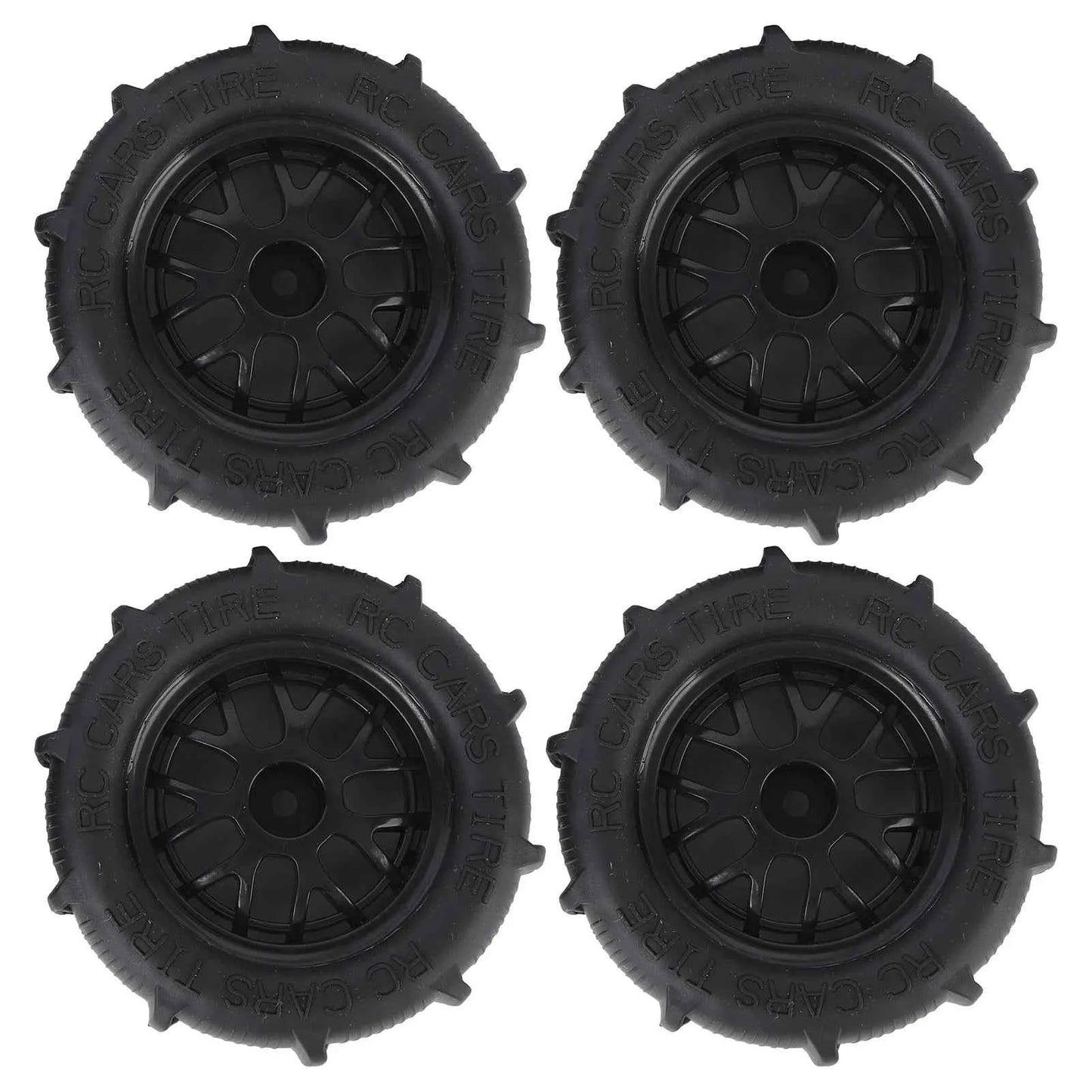 RC Beach Tires 1/14 1/16 1/18 Universal Rubber Plastic Good Grip Strong Cushioning RC Car Desert Wheels RC Desert Wheels
