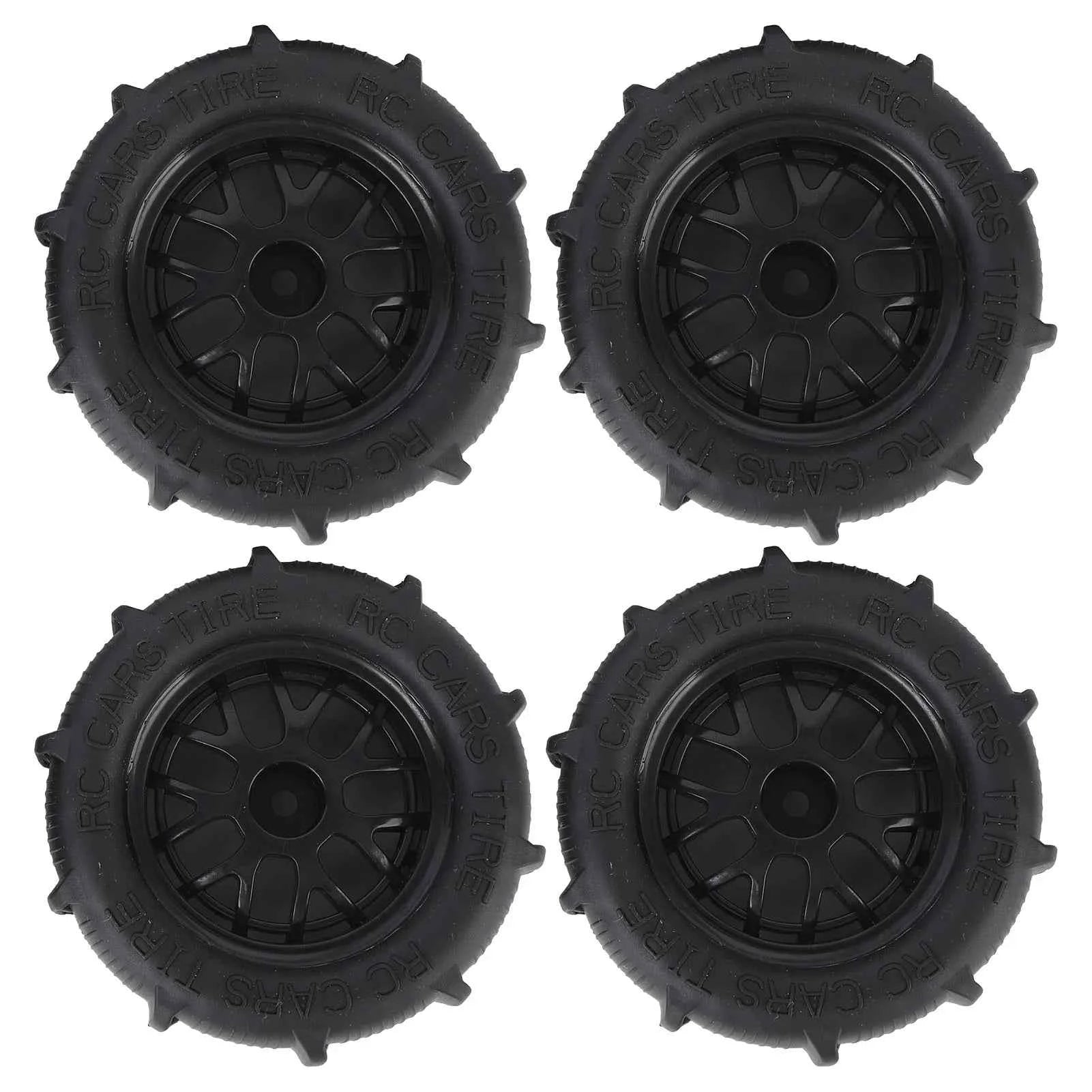 RC Beach Tires 1/14 1/16 1/18 Universal Rubber Plastic Good Grip Strong Cushioning RC Car Desert Wheels RC Desert Wheels