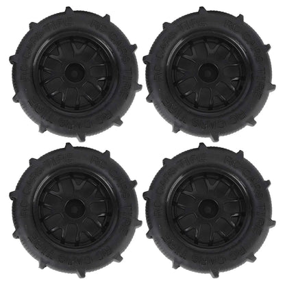 RC Beach Tires 1/14 1/16 1/18 Universal Rubber Plastic Good Grip Strong Cushioning RC Car Desert Wheels RC Desert Wheels