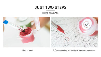 DIY Paint by Numbers Kit for Adults - Natural Scenery & Botanical Canvas Art    Home Decor Supply | Online Retail | ShoreShopper.com