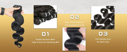 Body Wave Human Hair Bundles 12A Raw Virgin 100% Unprocessed Weave Human Hair Extensions 1 3 4 Bundles Deals Natural Color    Home Decor Supply | Online Retail | ShoreShopper.com
