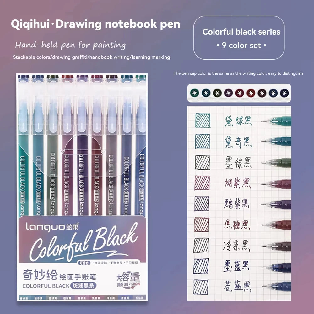 Languo 27-207 Colors Of One Set Drawing Handbook Pens Student DIY Graffiti Multi-Color Gel Pen Writing Marker Stationery    Home Decor Supply | Online Retail | ShoreShopper.com
