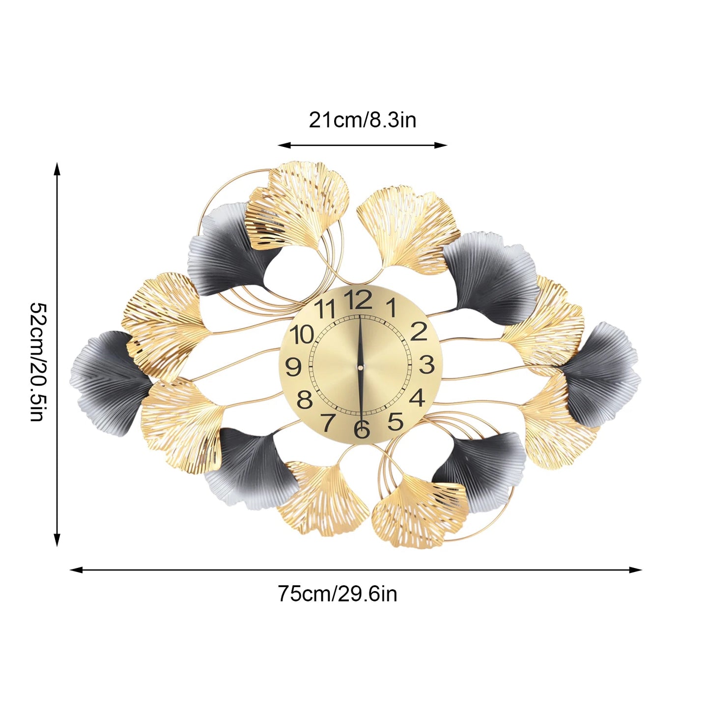 Background Art Display Design Round Gold Clock 8"    Home Decor Supply | Online Retail | ShoreShopper.com