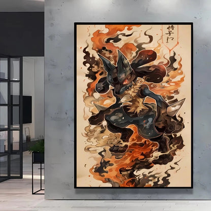 High Quality Pokemon Arcanine Pikachu Wall Painting with Unique Designs and Gorgeous Colors Adding A Touch of Brightness To Wall    Home Decor Supply | Online Retail | ShoreShopper.com