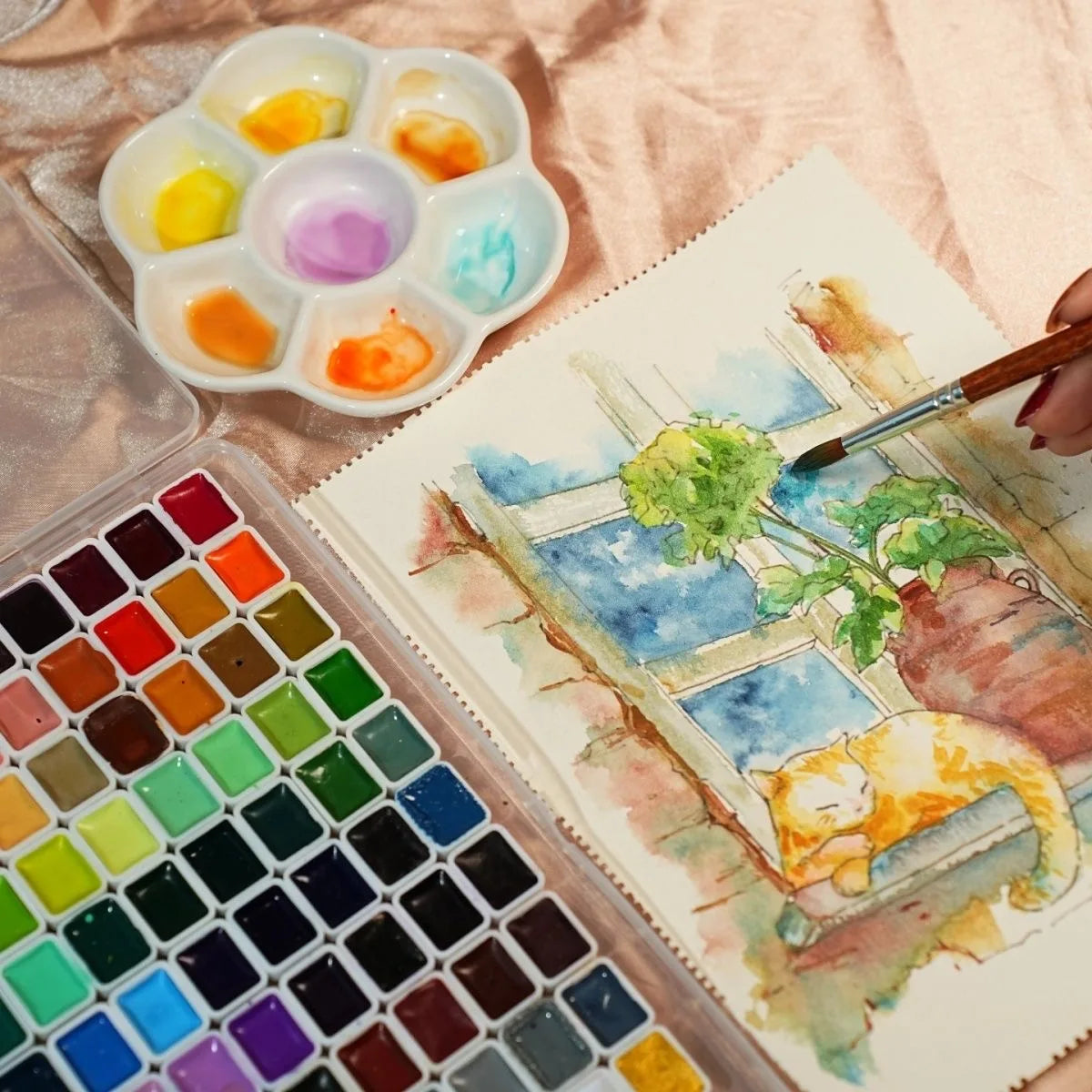 artist watercolor paint 24/36/48/60/98/130colors art set professional drawing pigment art supplies    Home Decor Supply | Online Retail | ShoreShopper.com