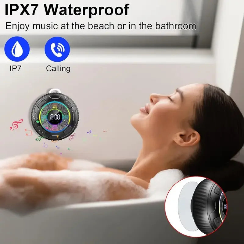 2026 Wireless Speaker S5 IPX7 Waterproof ENC Speakers IPX7 Waterproof Built-in Mic 10 hours Bluetooth Shower Speakers subwoofer    Home Decor Supply | Online Retail | ShoreShopper.com